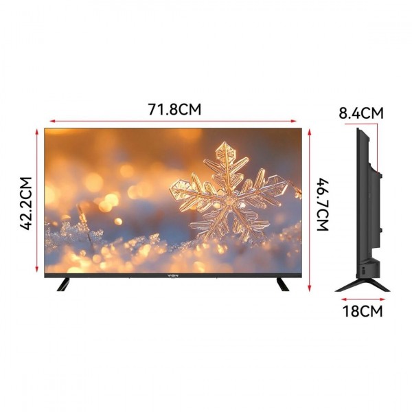 Телевизор Smart TV Yasin 32UD81М 32″ 1366x768 HD