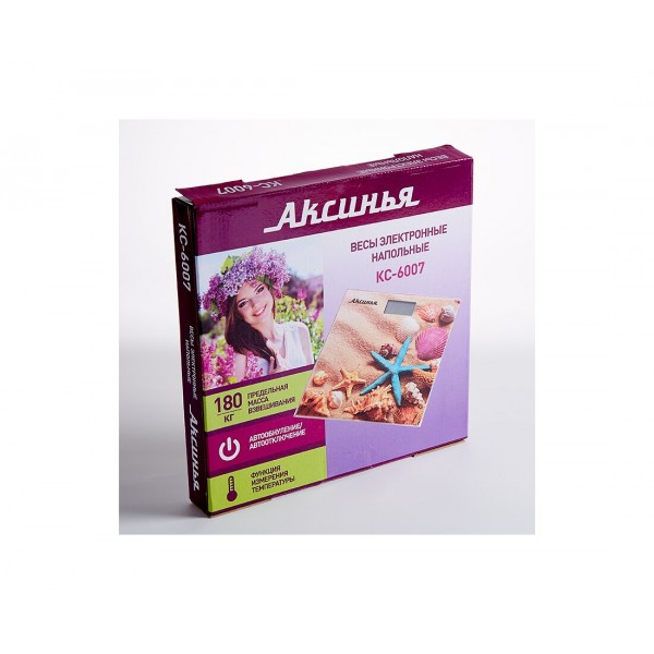 Весы напольные Аксинья КС-6007 Пляж
