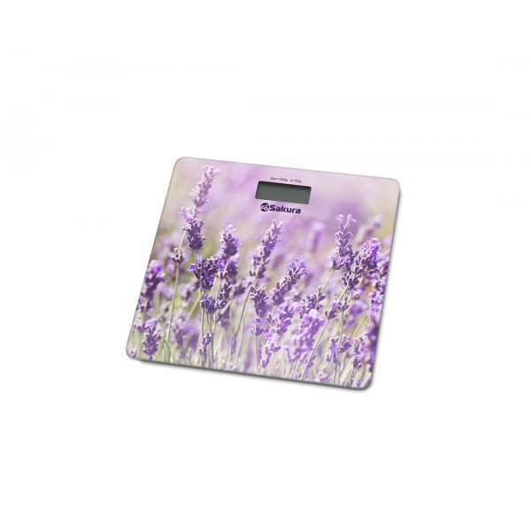 Весы напольные электронные Sakura SA-5072LF лаванда