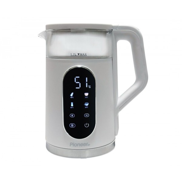 Электрочайник Pioneer KE831GD 1,7л 2400Вт белый