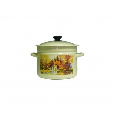 Кастрюля эмалированная КМЗ Старая мельница 9л (41804-212/6-У2)