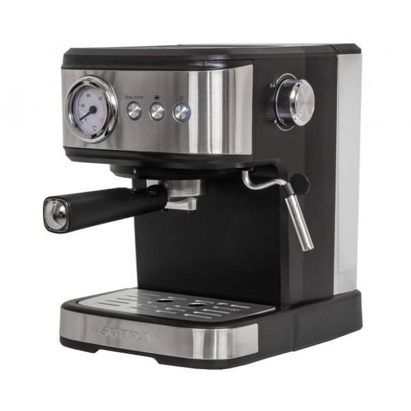 Кофеварка рожковая Supra CMS-1520 черный/серебристый