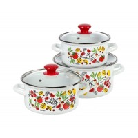 Набор посуды эмалированной КМЗ Гаспачо-1-Экстра 6 предметов