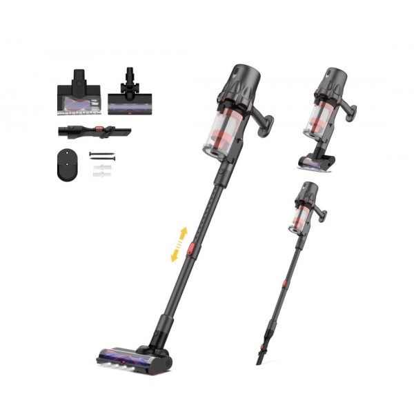 Ручной беспроводной пылесос DEERMA Combo DEM-T30W серый/черный