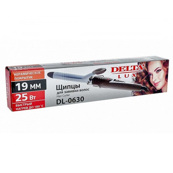 Щипцы для волос (плойка) DELTA LUX DL-0630 бронза