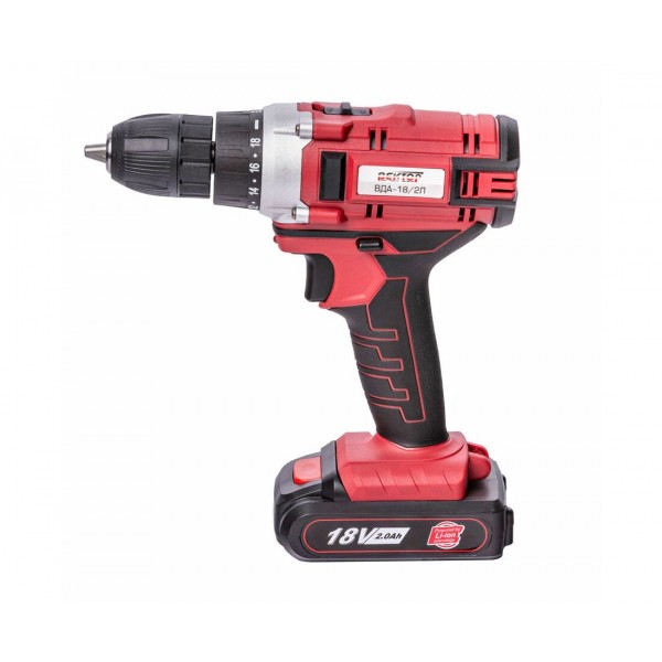 Шуруповерт аккумуляторный ВЕКТОР ВДА-18/2Л