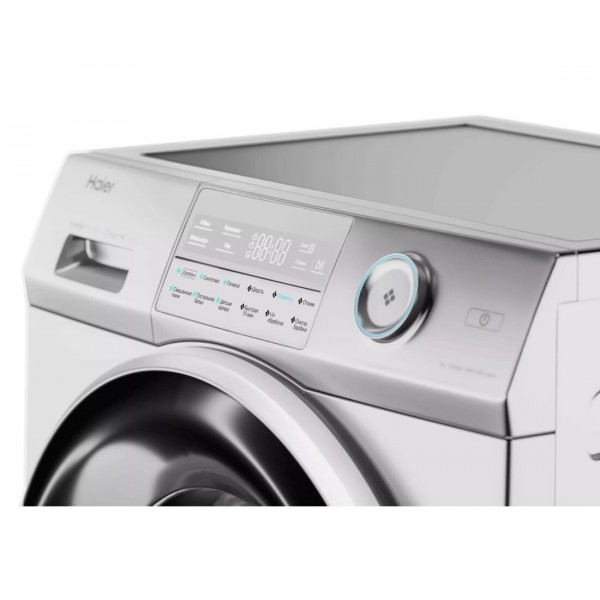 Стиральная машина автомат Haier HW80-BP14969B с паром, 8 кг, инверторная, белый