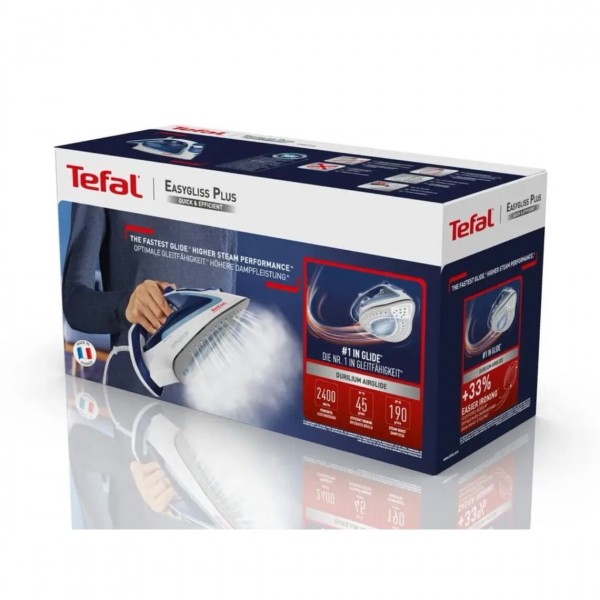 Утюг Tefal Easygliss Plus 2 2400Вт голубой/белый (FV5715E0)