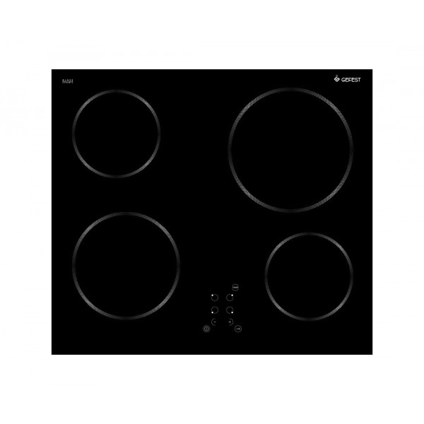 Варочная поверхность электрическая Gefest ПВЭ 4233 К11 стеклокерамика, черный