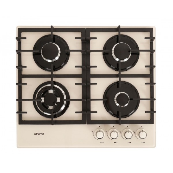 Варочная поверхность газовая Gefest ПВГ 2401-01 В81 600мм кремовый