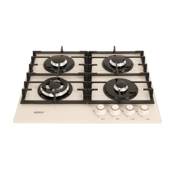 Варочная поверхность газовая Gefest ПВГ 2401-01 В81 600мм кремовый