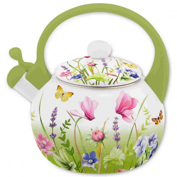 Чайник со свистком эмалированный Примавера ТМ Appetite FT7-PR 2,0л