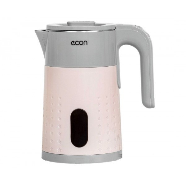 Электрочайник Econ ECO-1883KE 1.7 л серый/розовый