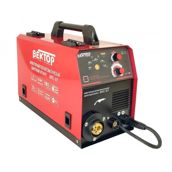 Инверторный полуавтоматический сварочный аппарат ВЕКТОР ВИПС-301
