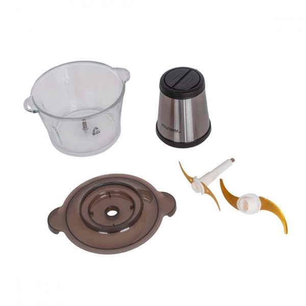 Измельчитель (чоппер)  Pioneer PEC-5520 2л 600Вт серебристый/черный