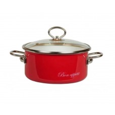 Кастрюля эмалированная Appetite Bon Appetit 2л (8SD165S вишневый)