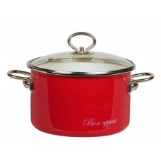 Кастрюля эмалированная Appetite Bon Appetit 3л (8SD185S вишневый)