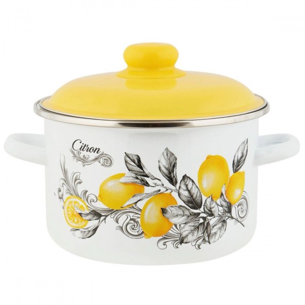 Кастрюля эмалированная Appetite Citron 3л (6RD181M)