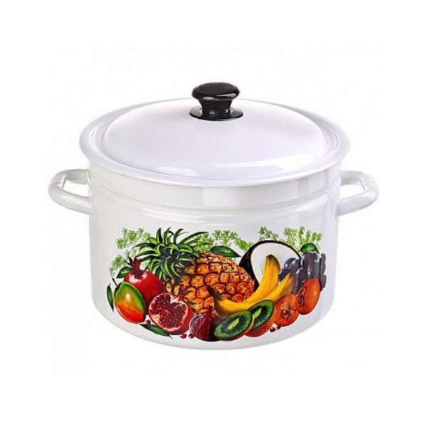 Кастрюля эмалированная КМЗ Эквадор 6л (41804-182/6-У4)