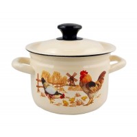 Кастрюля эмалированная КМЗ Подворье 2л (41704-102/6-У4)