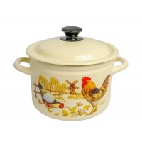 Кастрюля эмалированная КМЗ Подворье 4л (41704-142/6-У4)