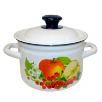 Кастрюля эмалированная КМЗ Царица полей 2л (41704-102/6-У4)