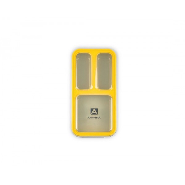 Ланч бокс с отделениями Арктика 034-420 0.42 л желтый/черный