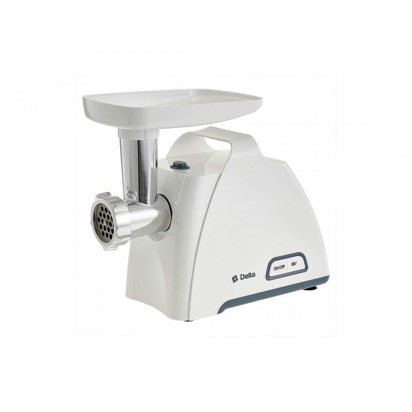 Мясорубка DELTA DL-6104M белая/серая 2000Вт