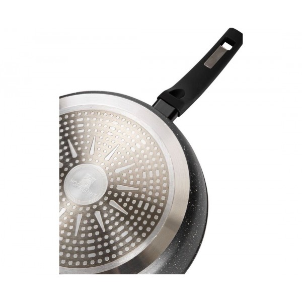 Сковорода HM 624 алюминиевая с мраморным покрытием, 24 см (9844)