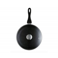 Сковорода с крышкой Zeidan Z-90241 индукционная, алюминиевая с каменным покрытием, 22 см