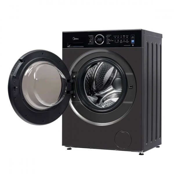 Стиральная машина автомат Midea MF205W80WB/T-RU 8кг, с паром, инверторная, черный