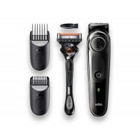 Триммер Braun BT5342 + Бритва Gillette черный