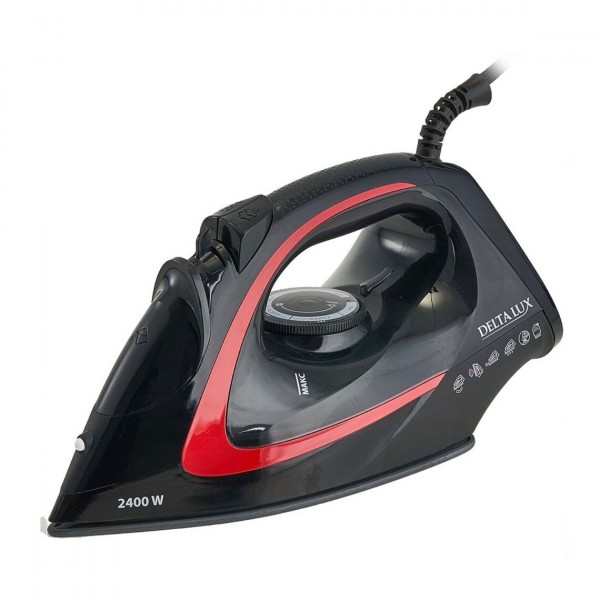 Утюг DELTA LUX DE-3006 2400Вт черный/красный