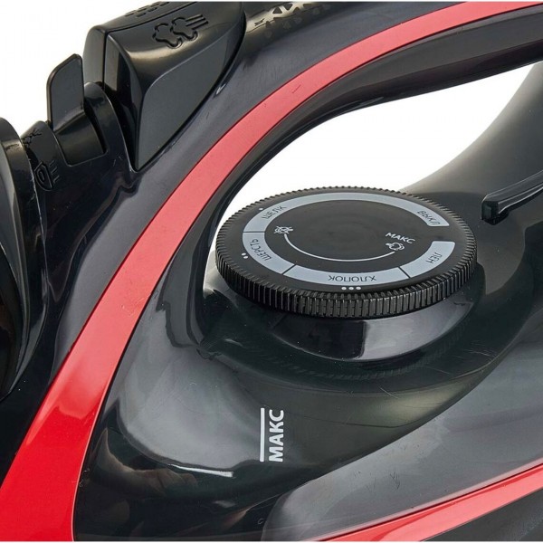 Утюг DELTA LUX DE-3006 2400Вт черный/красный