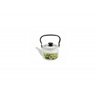Чайник эмалированный КМЗ 42704-082/6-У4 цилиндрический с рисунком (белый) 1,5л