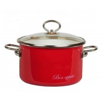 Кастрюля эмалированная Appetite Bon Appetit 4л (8SD205S вишневый)