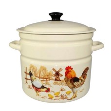 Кастрюля эмалированная КМЗ Подворье 10л (41804-222/6-У2)