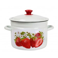 Кастрюля эмалированная КМЗ Садовая клубника 7л (41804-192/6-У2)
