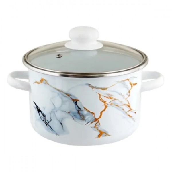 Кастрюля ТМ Appetite Marble 5,5л (1RD221S)