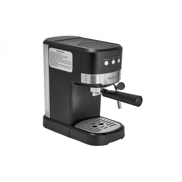 Кофеварка рожковая DELTA LUX DE-2005 15бар черный