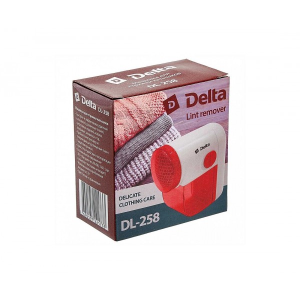 Машинка для удаления катышков Delta DL-258 белая с оранжевым