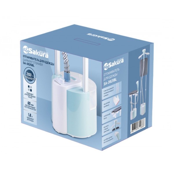 Отпариватель напольный Sakura SA-3925BL 2100Вт белый/голубой