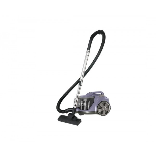 Пылесос DELTA DL-0853 2400 Вт серый/фиолетовый