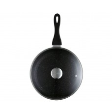 Сковорода с крышкой Zeidan Z-90244 индукционная, алюминиевая с каменным покрытием, 28 см