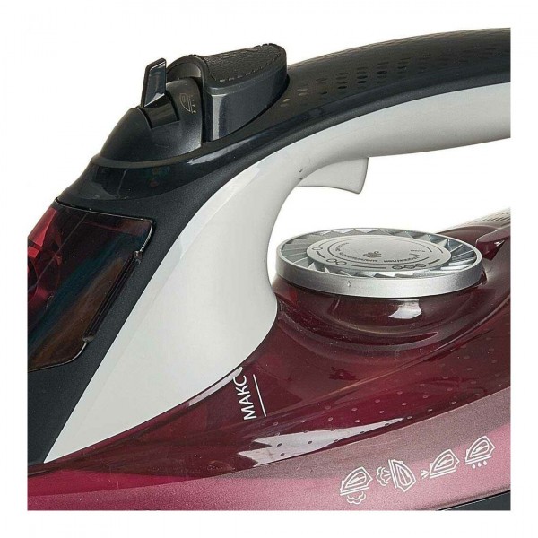 Утюг DELTA LUX DE-3009 3000 Вт черный/бордовый