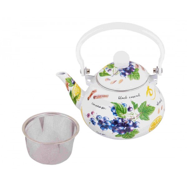 Чайник эмалированный заварочный Вкус лета TM Appetite FT11-VL 1,5л