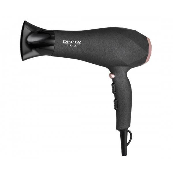 Фен DELTA LUX DL-0941 черн/розовый, 2200Вт