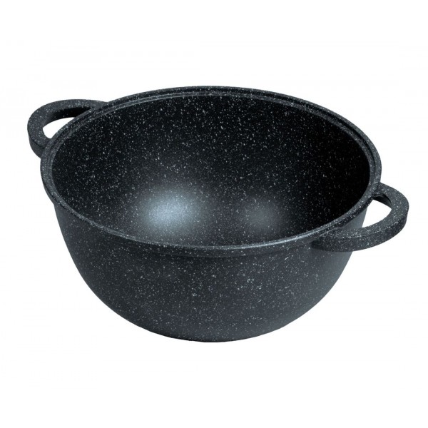 Казан 6 л Горница Гранит кн4282аг 28х15 см со стеклянной крышкой