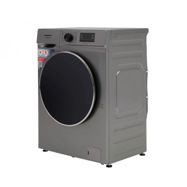 Стиральная машина автомат KRAFT KF-MBDS8148G 8кг, с паром, инверторная, серый