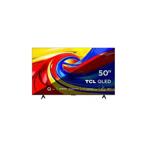 Телевизор Smart TV TCL 50P7L 50 3840x2160 QLED 4K Ultra HD 60Hz Google TV черный